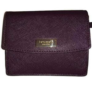 Kate Spade Mahogany Laurel Way Mahogany Leather Wallet